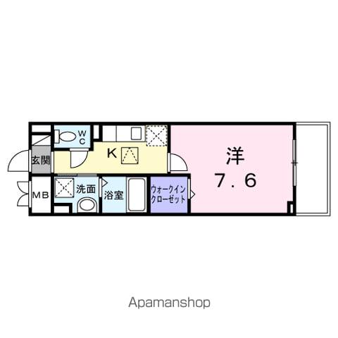 CASA南千住(1K/1階)の間取り写真