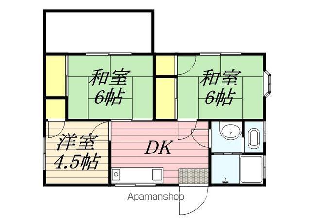 西日本鉄道甘木線 甘木駅(西鉄) 徒歩66分 1階建 築29年(3DK)の間取り写真