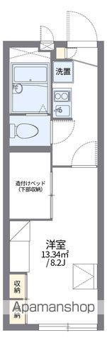 レオパレス幸田C(1K/2階)の間取り写真