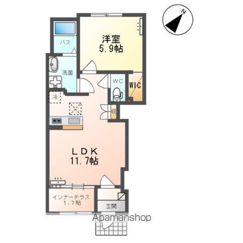 パルティーダ・T(1LDK/1階)の間取り写真