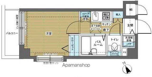 トーシンフェニックス上北沢ツインコート(1K/4階)の間取り写真