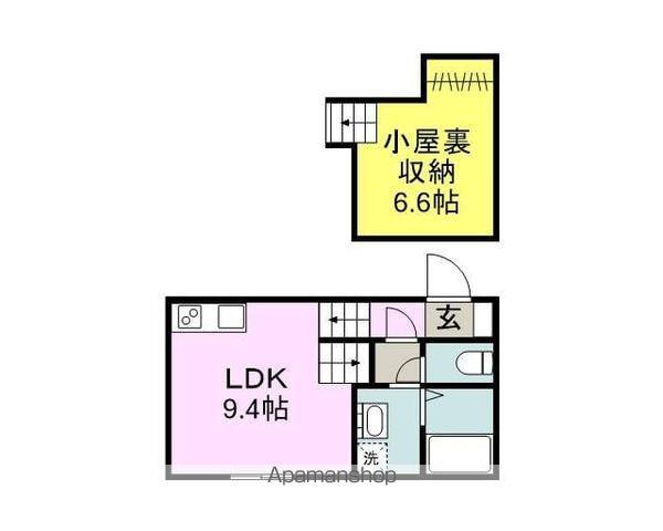 NEXUS MII(ワンルーム/1階)の間取り写真