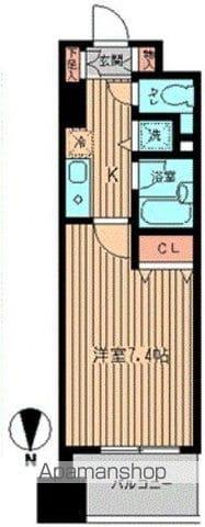 エルヴァージュ神田神保町/メディカルモール神田神保町(1K/8階)の間取り写真