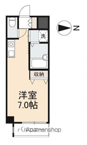 ディアコート栗林(ワンルーム/6階)の間取り写真