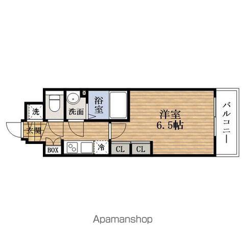 SWANSCITY 中之島クロス(1K/11階)の間取り写真