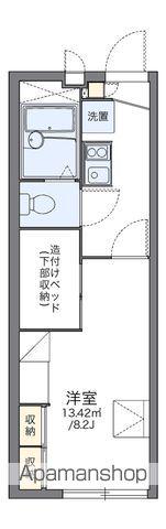 レオパレスルシェルブル金岡(1K/2階)の間取り写真