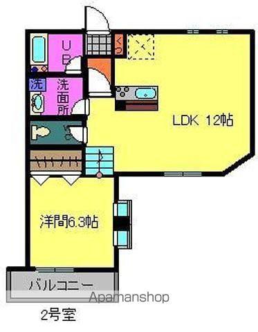 フェリーチェ(1LDK/2階)の間取り写真