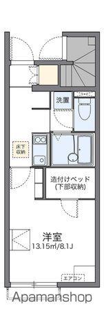 レオネクストSNOWDROP(1K/1階)の間取り写真