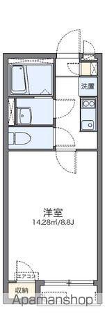 レオネクストクラージュ(1K/2階)の間取り写真