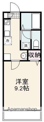 グランディール(1K/2階)の間取り写真