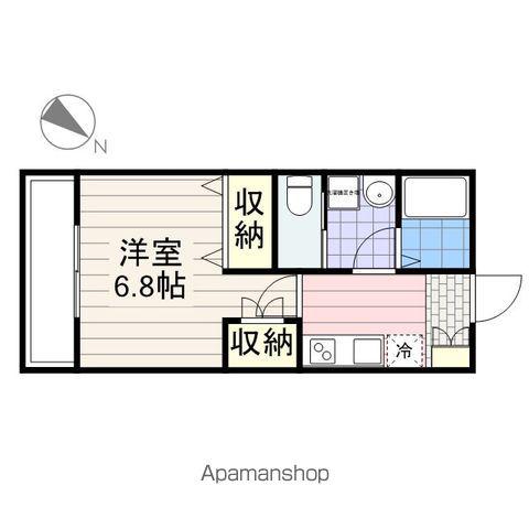 PROCEEDⅡ(1K/2階)の間取り写真