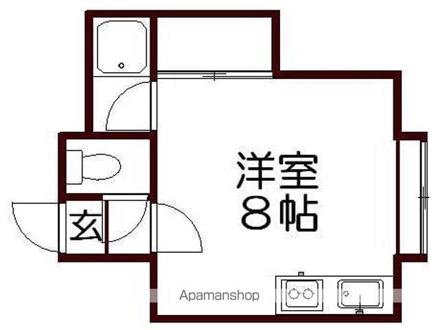 キャンパスサイド101(ワンルーム/2階)の間取り写真