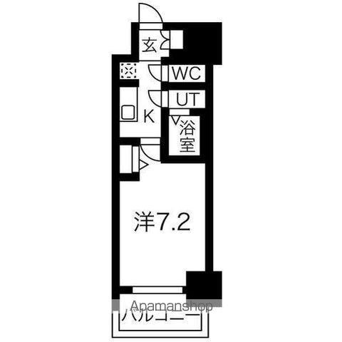 アドバンスナゴヤモクシー(1K/9階)の間取り写真