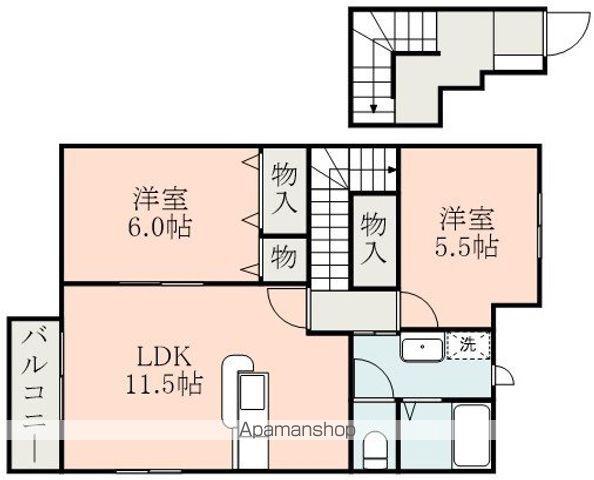 レジデンスウエノ(2LDK/2階)の間取り写真