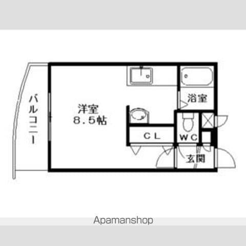 フォレスト裏参道(ワンルーム/2階)の間取り写真