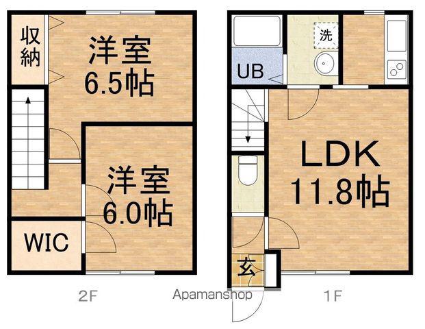 メープルヴィラ(2LDK)の間取り写真