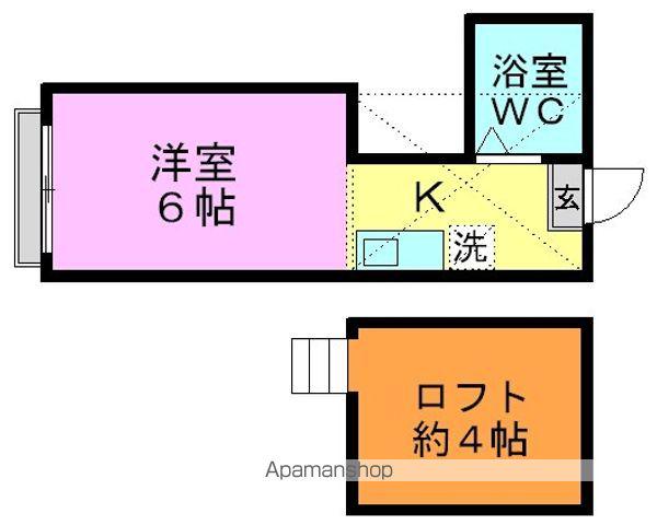 パレスヤマト(ワンルーム/2階)の間取り写真