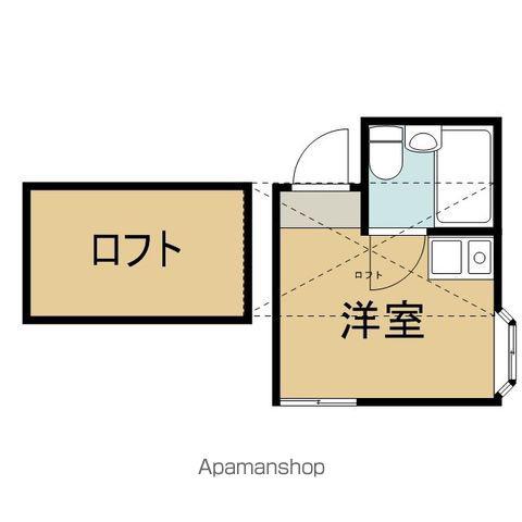 ロージェⅢ(ワンルーム/1階)の間取り写真