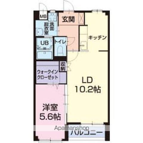 ピオニール小林Ⅰ(1LDK/1階)の間取り写真