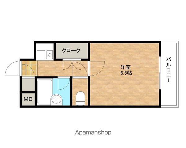 マンションコスモス(1K/5階)の間取り写真