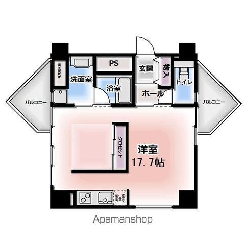 サンフレア日出町(ワンルーム/9階)の間取り写真