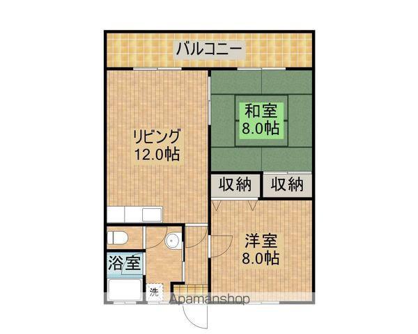 グランドゥールシュウ(2LDK/1階)の間取り写真