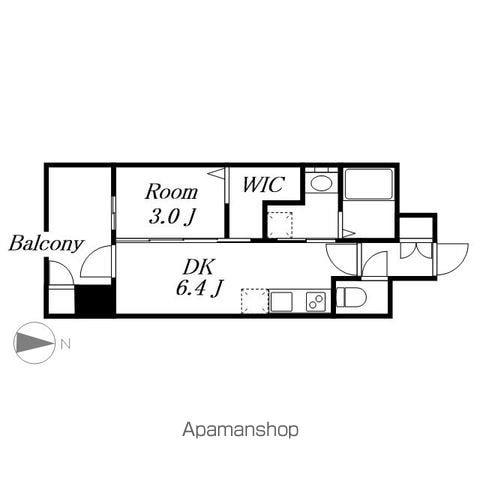 エステムコート名古屋セントリア(1DK/14階)の間取り写真