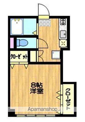 カキ・カーサライオンズ(1K/2階)の間取り写真