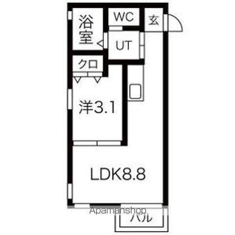 LE GIOIEささしまライブ駅(1LDK/4階)の間取り写真