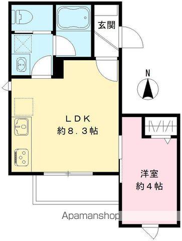 メルヴェーユ久が原2(1LDK/1階)の間取り写真