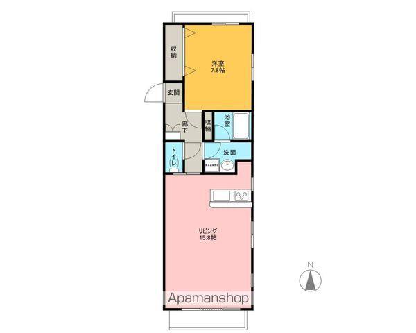 ライトクロト半田(1LDK/4階)の間取り写真