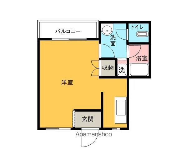 コーポフィン(1K/2階)の間取り写真