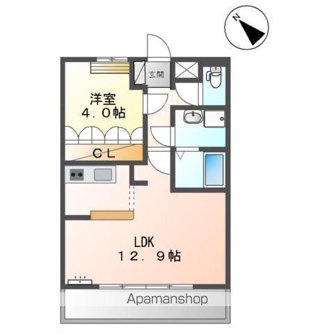 ル・ソレイユ(1LDK/2階)の間取り写真