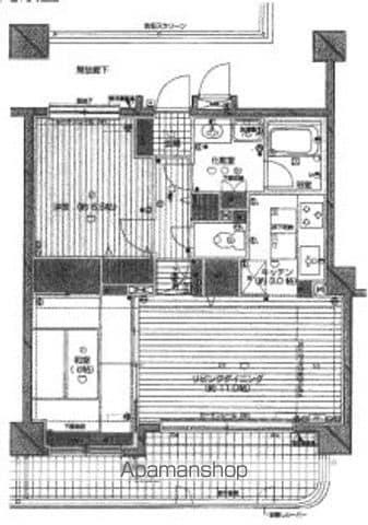 ダイアパレス水道町通(2LDK/1階)の間取り写真