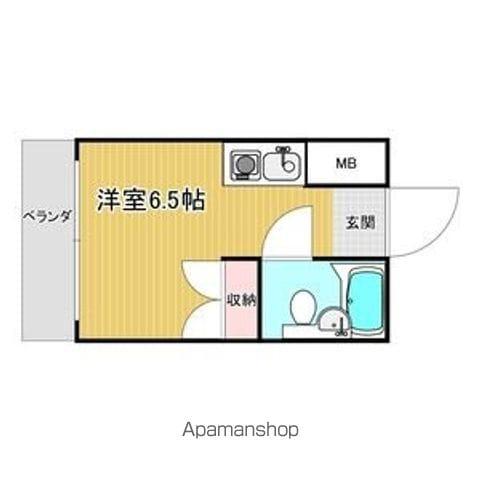 G1ビル浅間町(ワンルーム/3階)の間取り写真