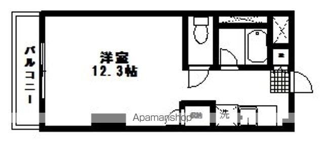 セントSGビル(1K/4階)の間取り写真