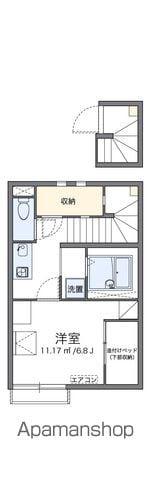 レオネクストHAJIME Ⅱ(1K/2階)の間取り写真