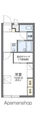 レオパレスタキ(1K/1階)の間取り写真