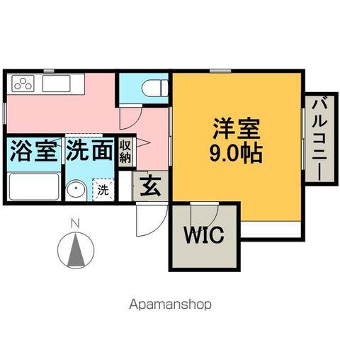 イースト KILN(1K/2階)の間取り写真