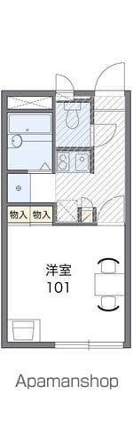 レオパレス神辺(1K/1階)の間取り写真