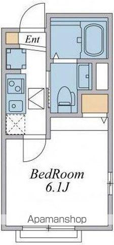 ウィンドテラス高砂(1K/1階)の間取り写真