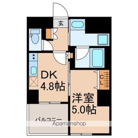 マイホーム幕張(1DK/6階)の間取り写真