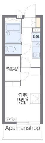レオパレス貞夫(1K/2階)の間取り写真