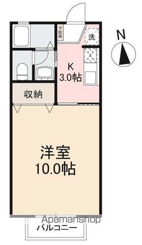 テンダーネスコーポⅡ(1K/1階)の間取り写真