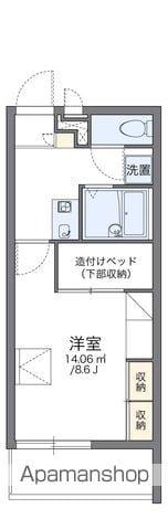 レオパレスクレベール(1K/3階)の間取り写真