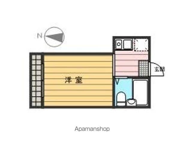 シャンテ本所(1K/3階)の間取り写真