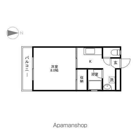第5松本コーポ(1K/2階)の間取り写真