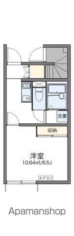 レオネクストブラン ブルー(1K/1階)の間取り写真