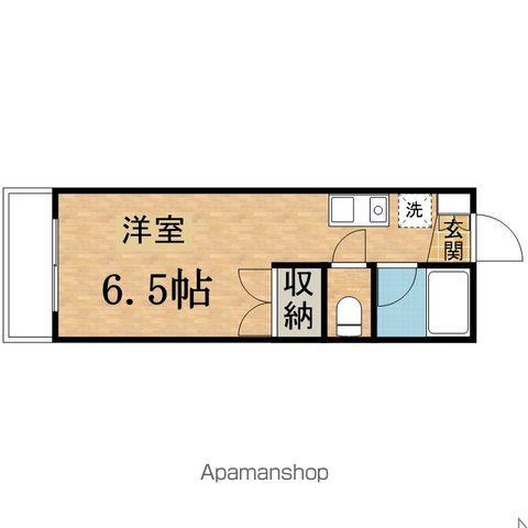 シルクドミトリー(ワンルーム/3階)の間取り写真