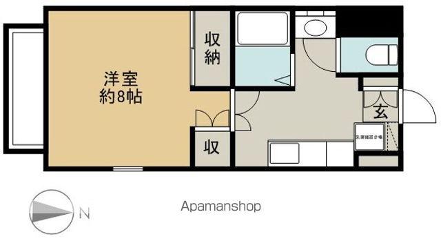 ラ・フォーレあんず(1K/1階)の間取り写真